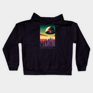 The alien menace Kids Hoodie